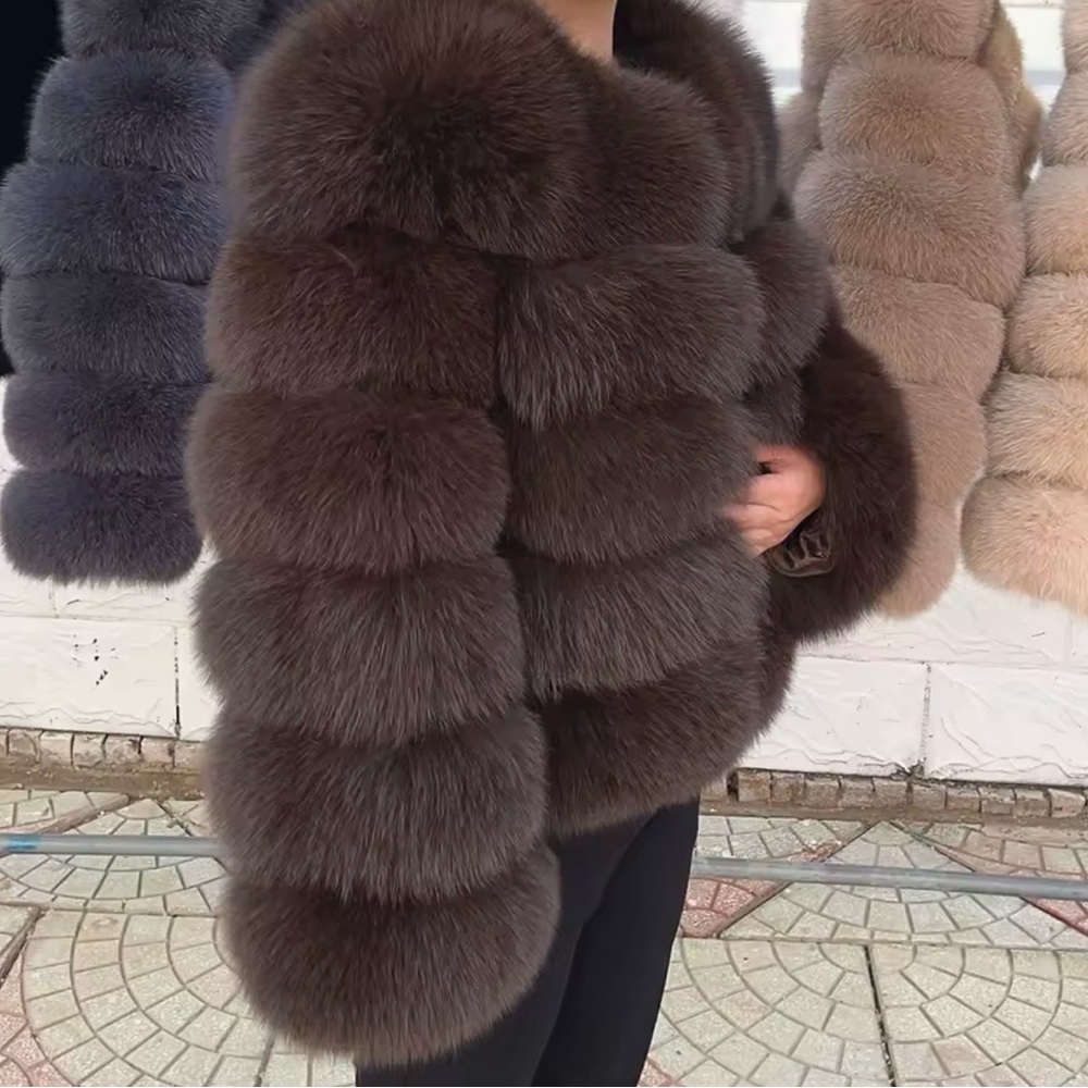 ⭐️⭐️⭐️⭐️⭐️ Multiple 5 star reviews! Real Fox Fur Coat for Winter